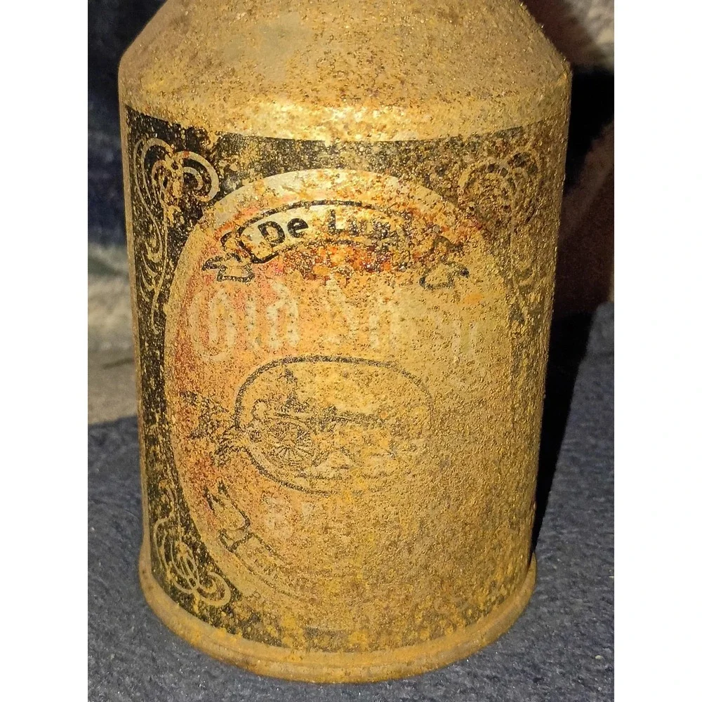 De Luxe‎ Old Shay Cone Top Rustic Beer Can Vtg 50s Empty PA